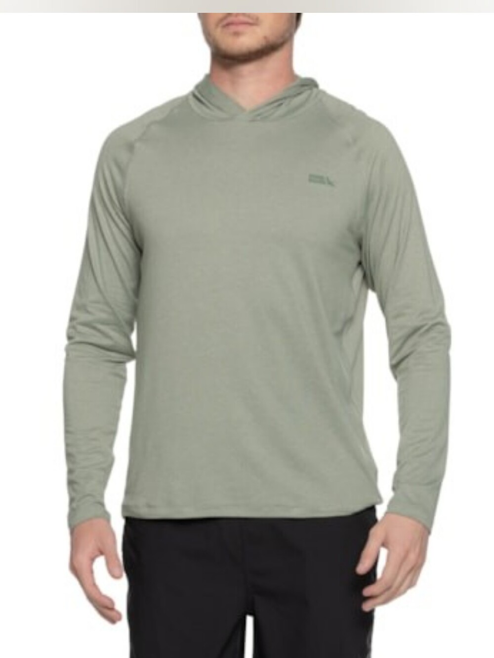 Eddie Bauer Men's Hooded Rash Guard Long Sleeve Shirt Medium New
